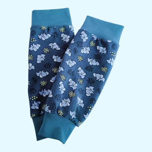 Clubfoot cast cover leg warmers - Elephants