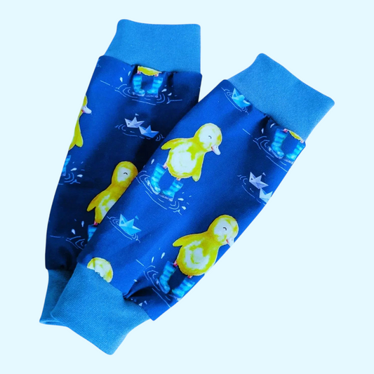 Clubfoot cast cover leg warmers - Ducks in Wellies