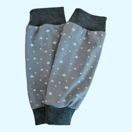 Clubfoot cast cover leg warmers - Grey stars