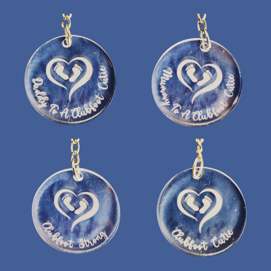 Clubfoot Keyrings Acrylic