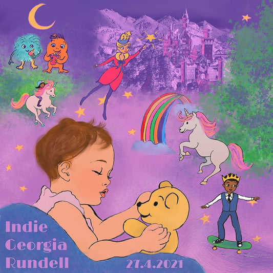 Clubfoot Personalised Prints - Girl Dreaming