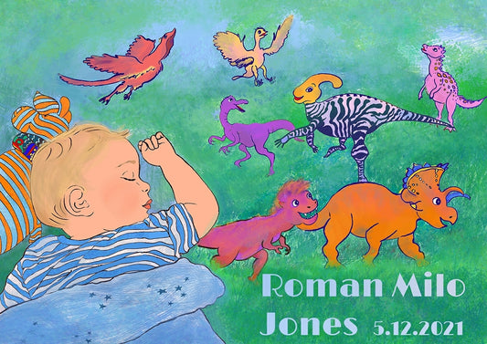 Clubfoot Personalised Prints - Boy Dreaming