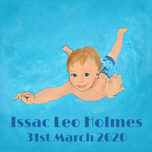 Clubfoot Personalised Prints - Boy underwater