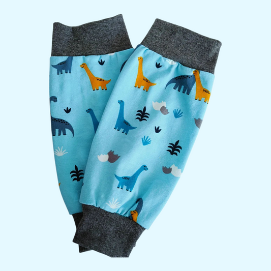 Clubfoot cast cover leg warmers - Dino's on Blue