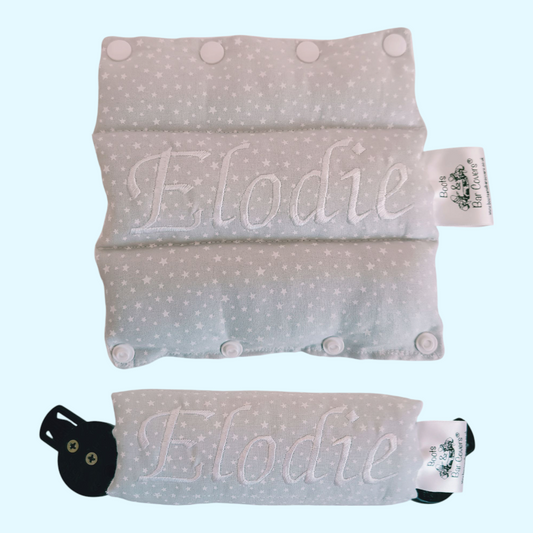 Ditsy Stars -  Silver grey