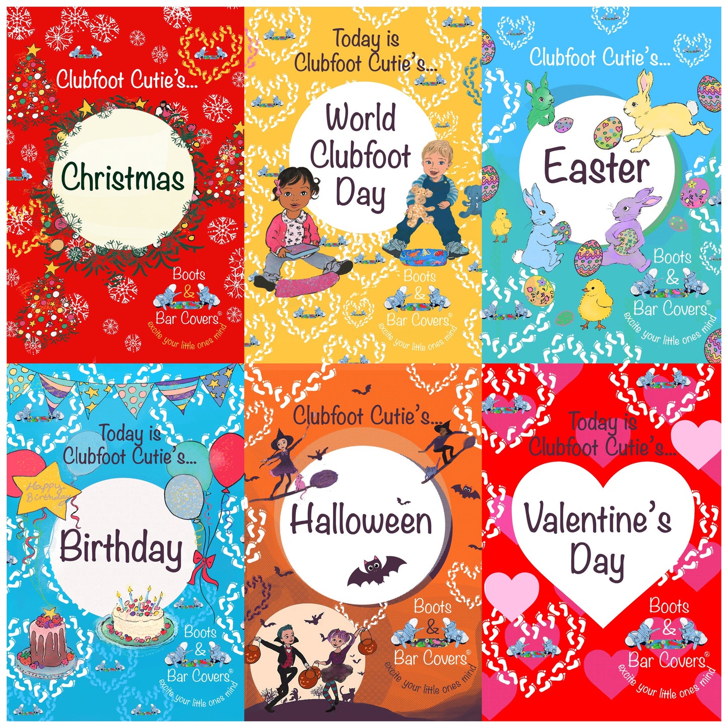 Clubfoot Milestone Cards - Complete set including all Clubfoot Journey & Special Occasions cards 21 cards