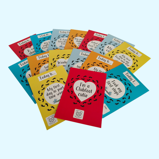 Clubfoot Milestone Cards - Clubfoot Journey Set 15 cards