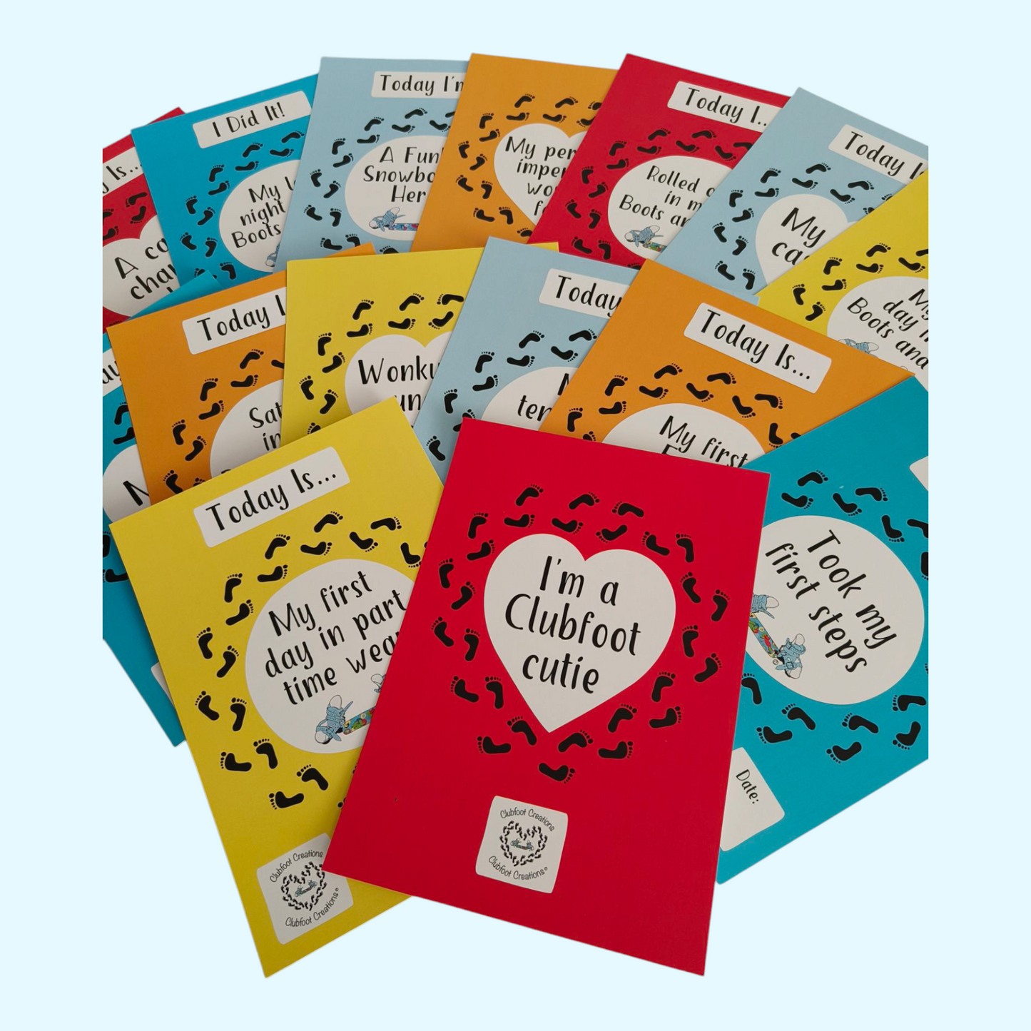 Clubfoot Milestone Cards - Clubfoot Journey Set 15 cards