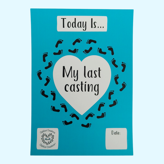 Clubfoot Milestone Cards Individual - My last cast