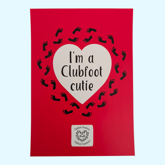 Clubfoot Milestone Cards Individual - I'm a Clubfoot cutie
