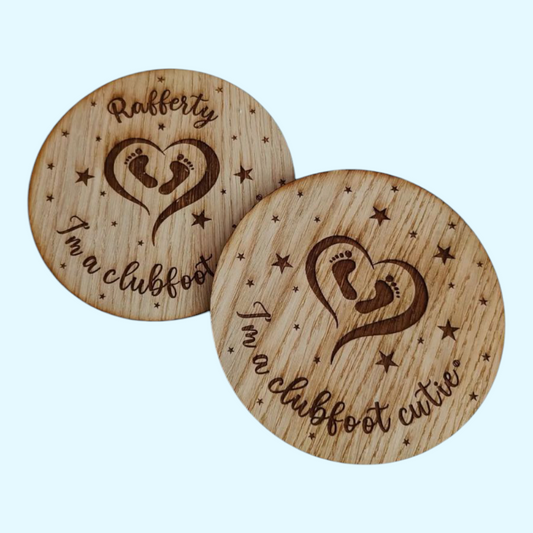 Clubfoot Milestone Discs - Wooden