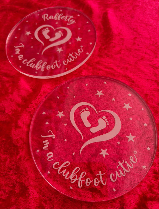 Clubfoot Milestone Discs - Acrylic