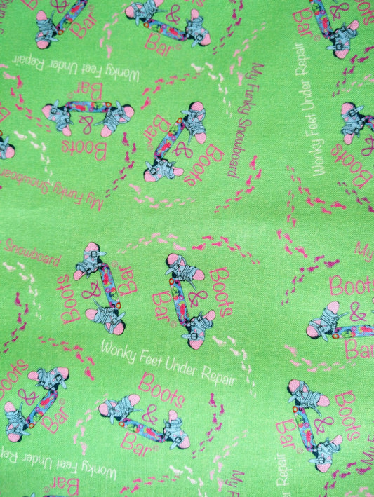 Boots & Bar Signature fabric green