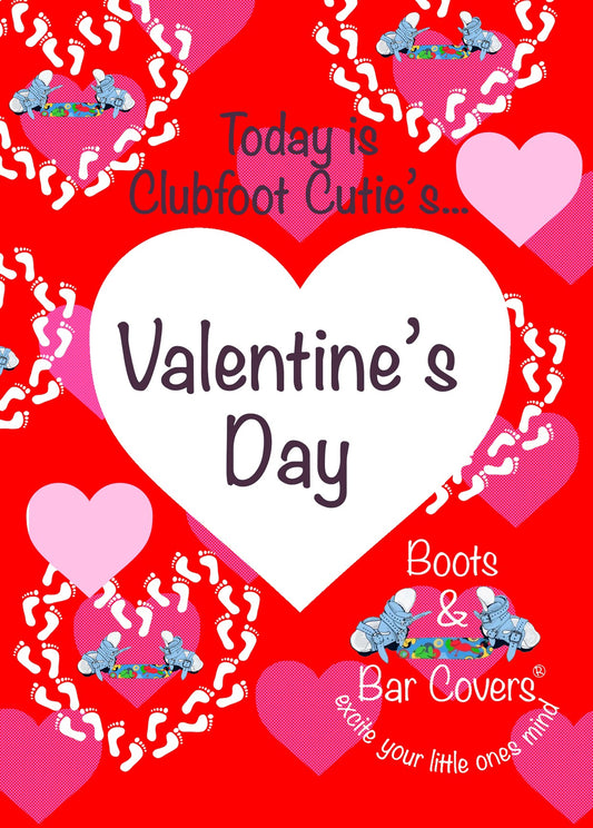 Clubfoot Milestone Cards Individual - Valentines Day