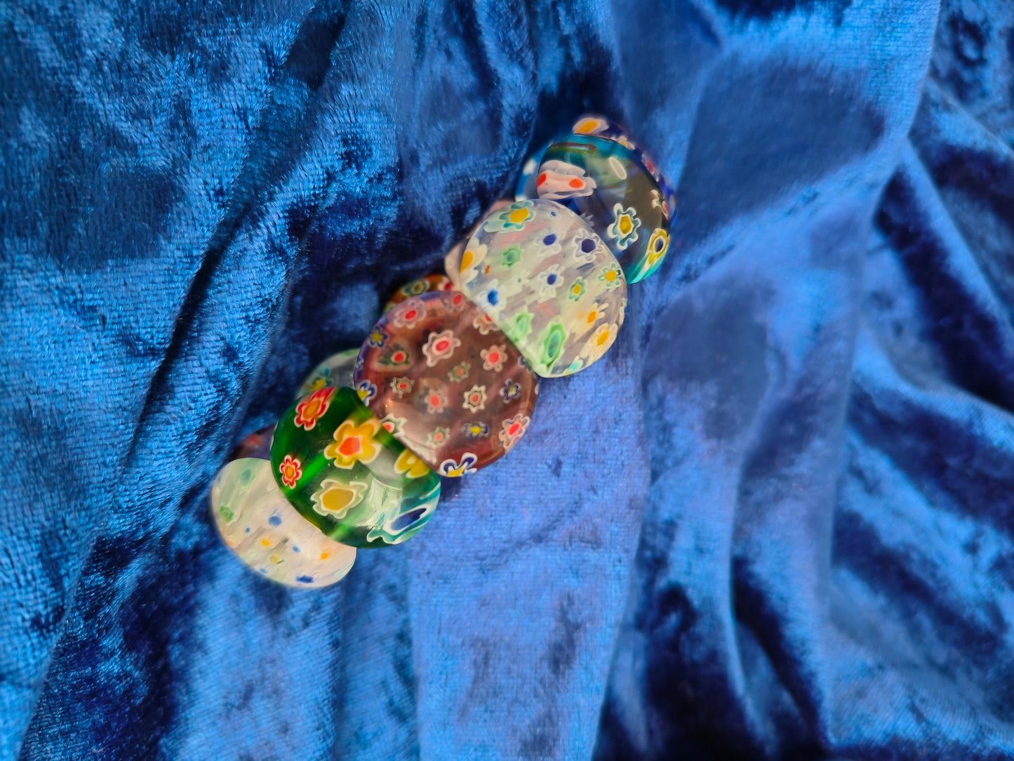 Italian Millefiori glass bead bracelet
