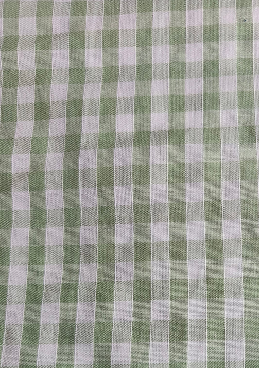Green gingham check
