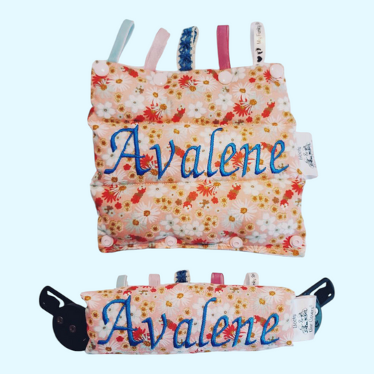 Floral blush peach pink