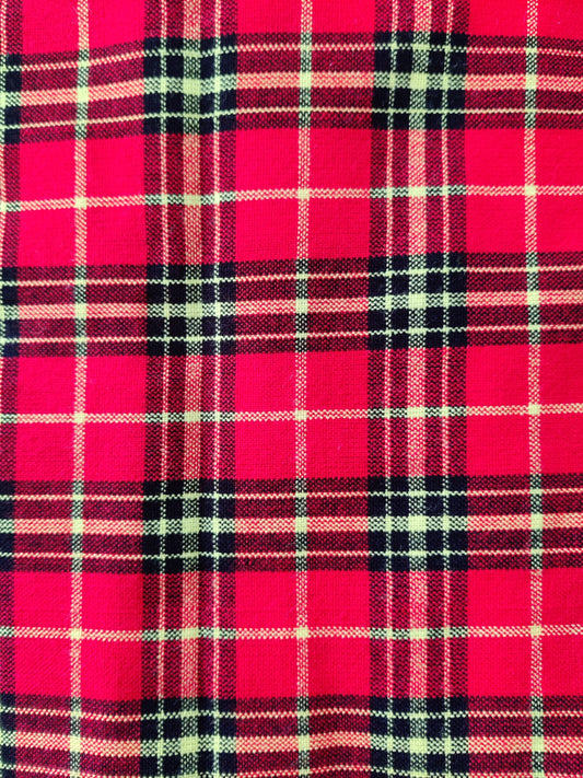 Traditional Masai Shuka Red Black & Yellow