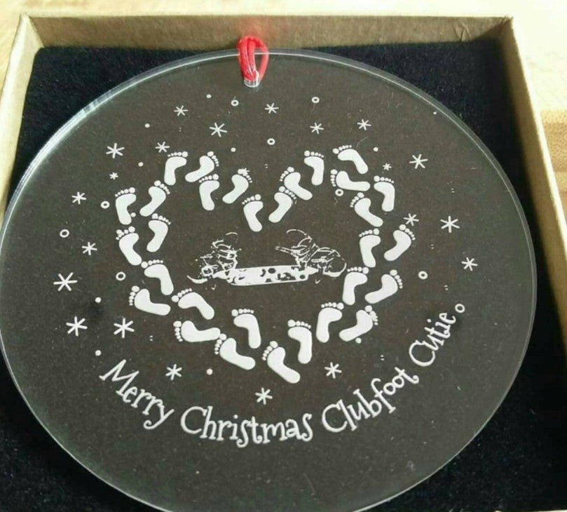 Christmas Clubfoot decoration Merry Christmas Clubfoot Cutie