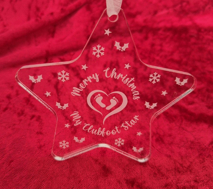 Christmas My Clubfoot Star decoration
