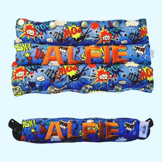 Superheroes light blue