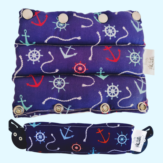 Nautical wheel & anchor