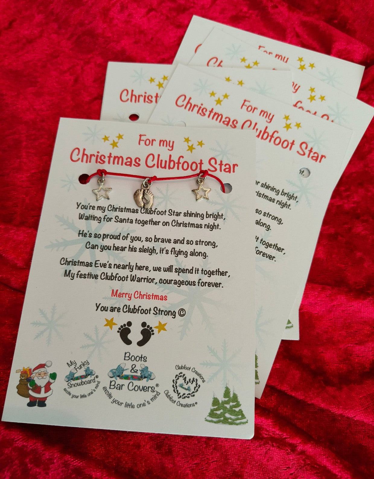 Christmas Clubfoot Bracelet & Keepsake