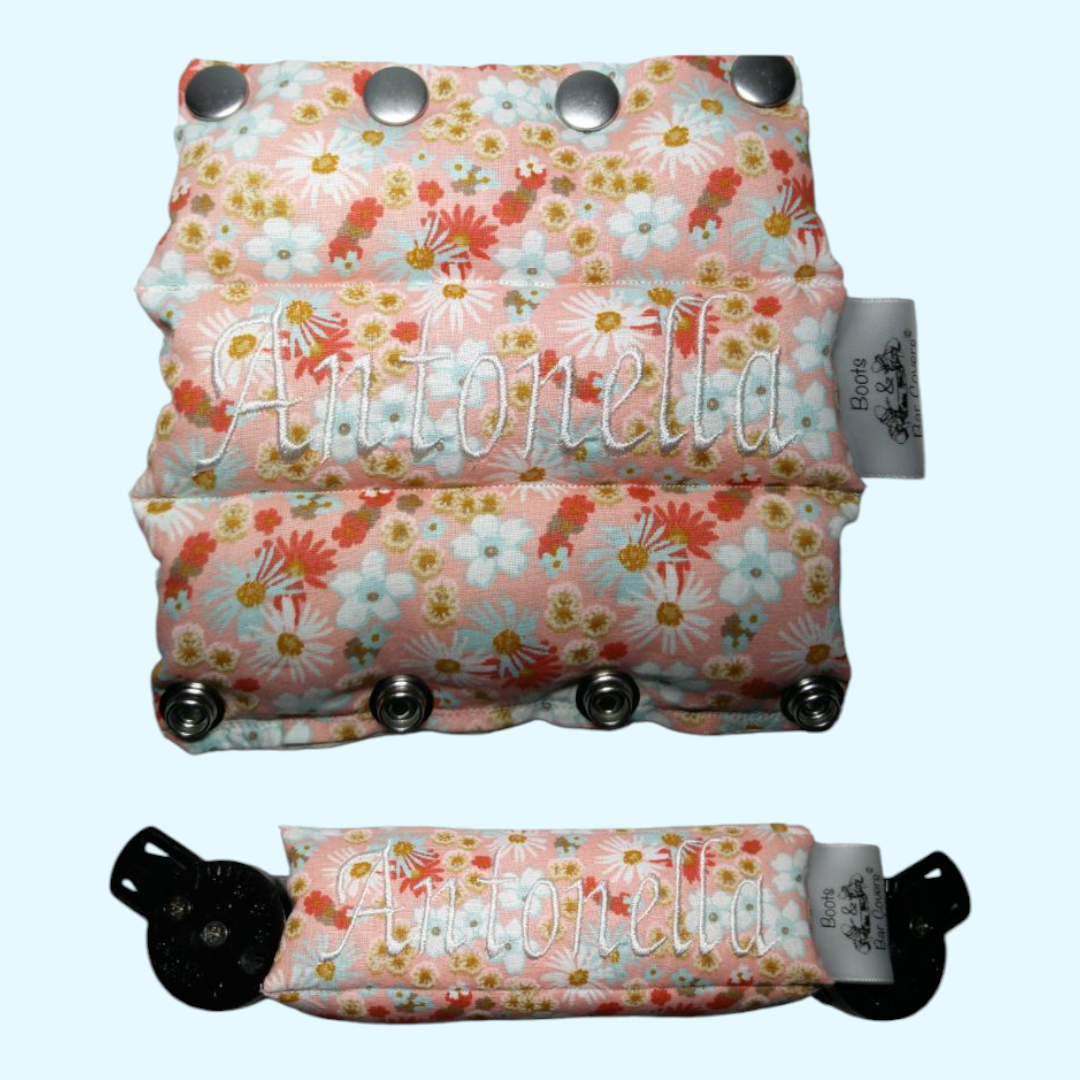 Floral blush peach pink