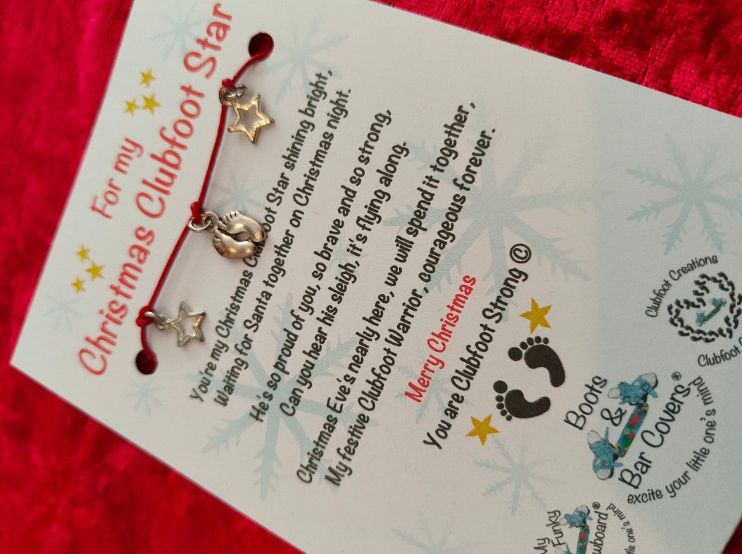 Christmas Clubfoot Bracelet & Keepsake