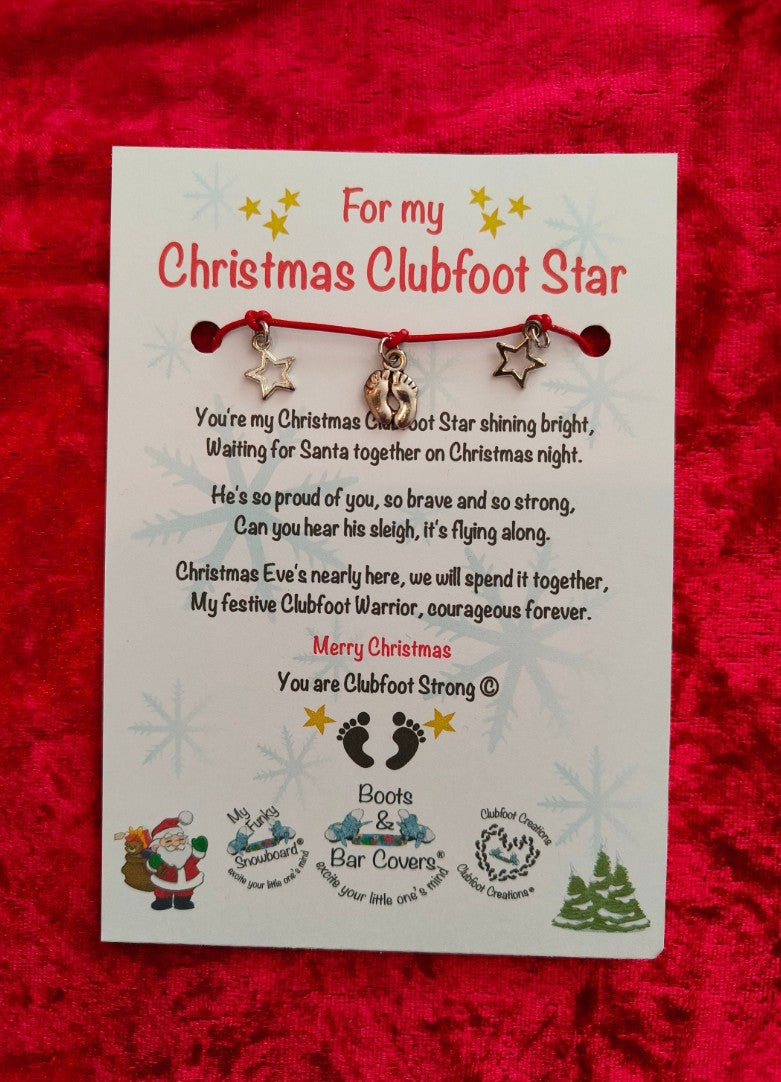 Christmas Clubfoot Bracelet & Keepsake