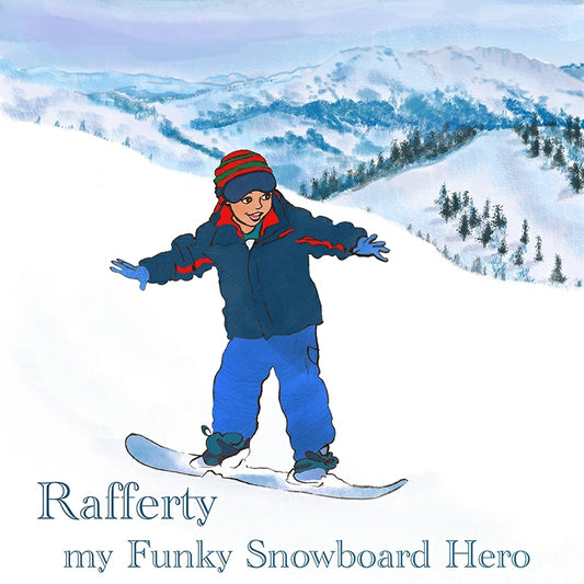 Clubfoot Personalised Prints - My Funky Snowboard Hero