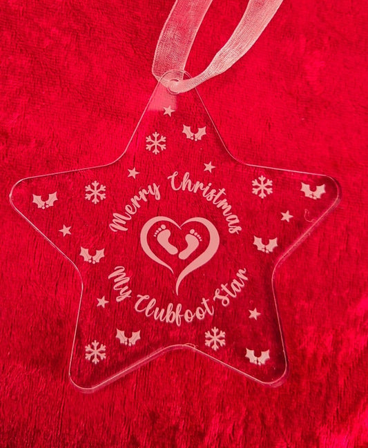 Christmas My Clubfoot Star decoration
