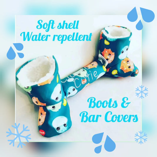 Matching Water resistant soft shell Boots & Bar Covers