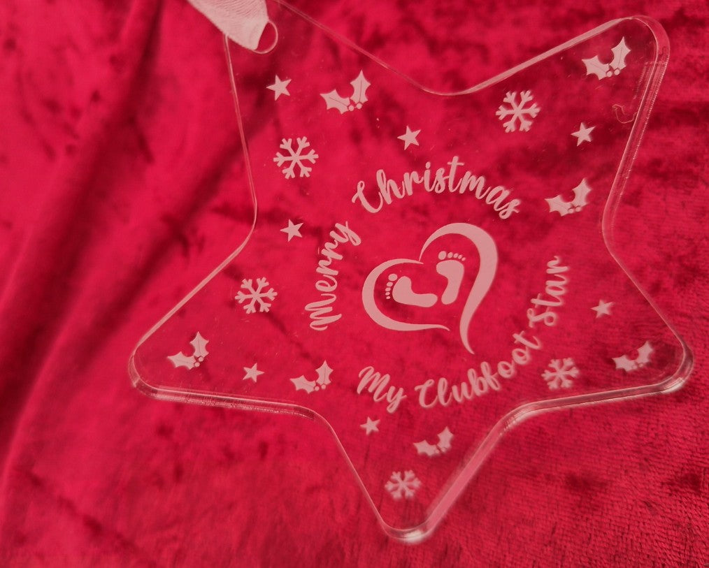 Christmas My Clubfoot Star decoration