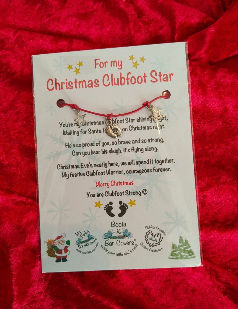Christmas Clubfoot Bracelet & Keepsake
