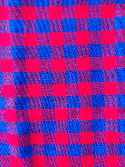 Traditional Masai Shuka Blue and Red