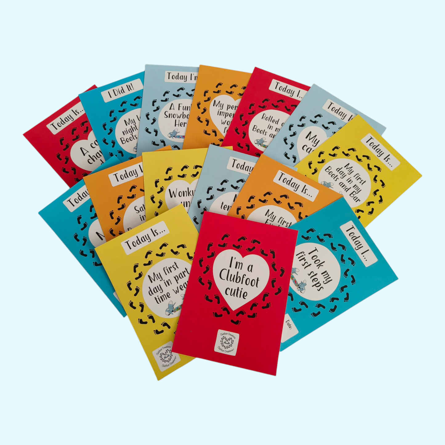 Clubfoot Milestone Cards Individual card options