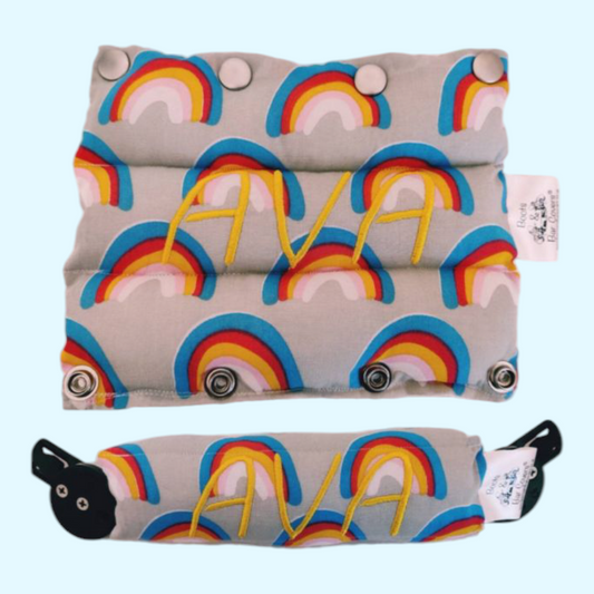 Rainbows on silver
