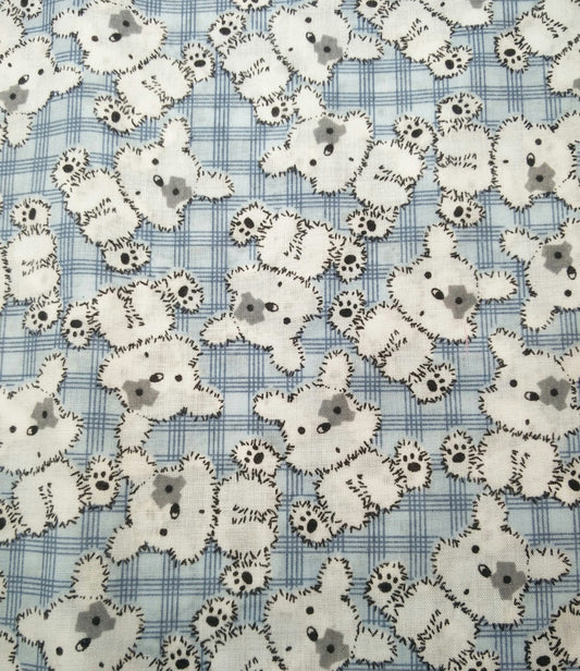 Patchwork pups blue