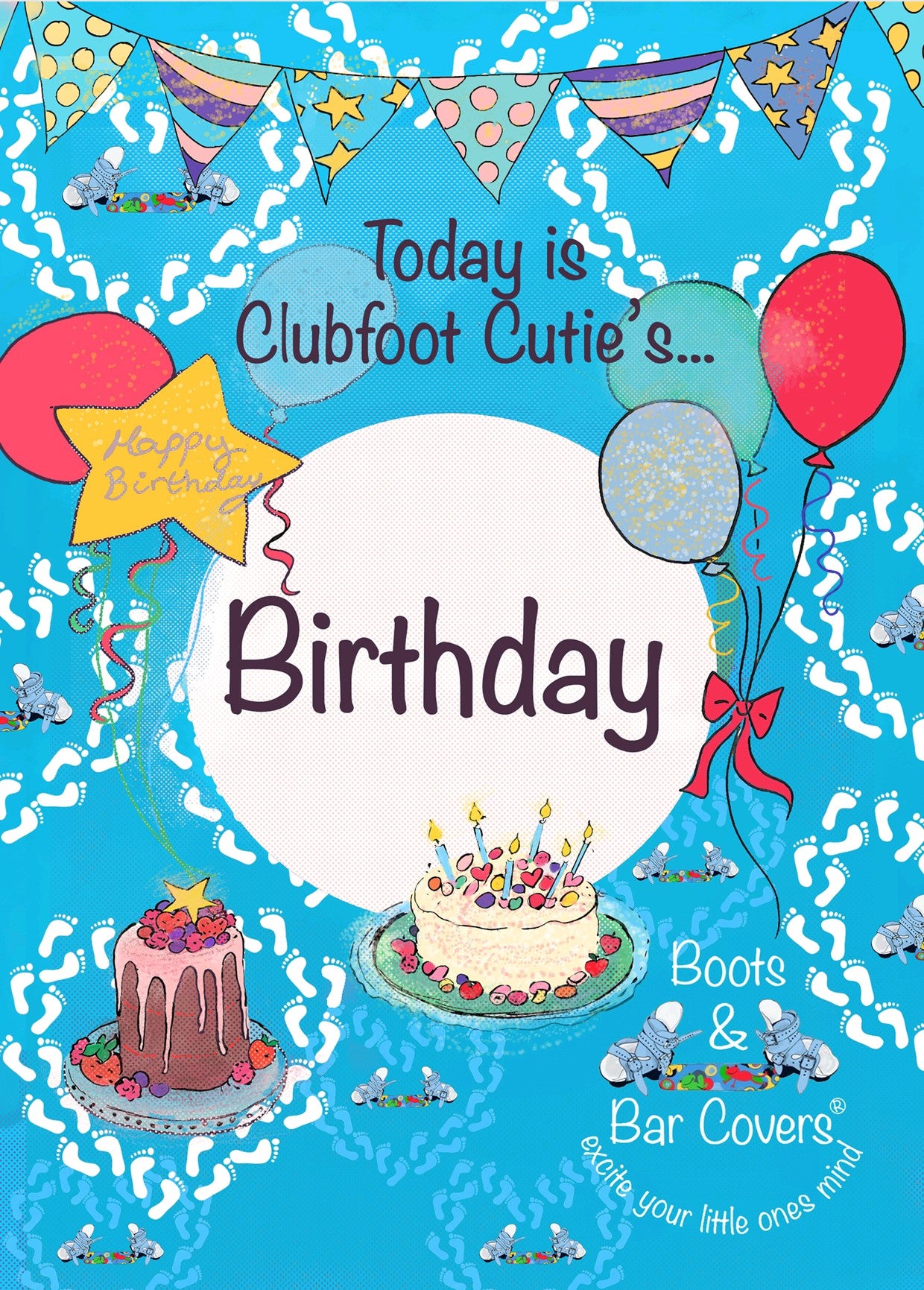 Clubfoot Milestone Cards Individual - Valentines Day