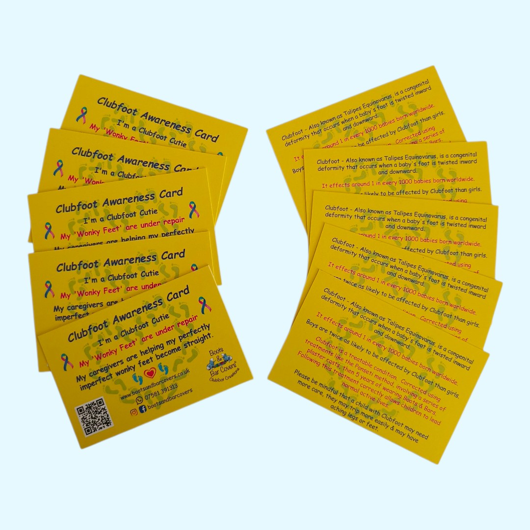 Clubfoot awareness cards x 10