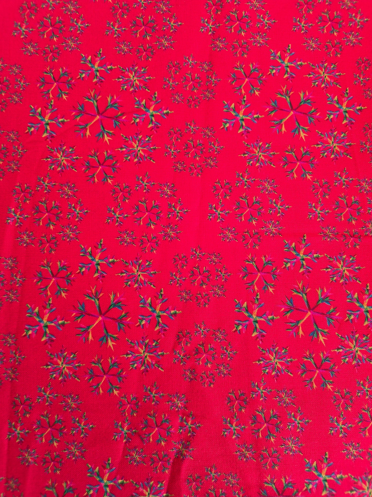 Christmas red snowflakes