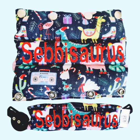 Christmas dinosaurs and friends