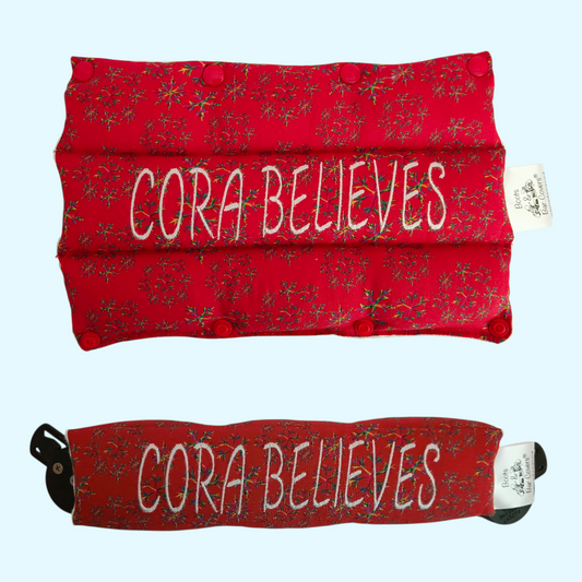 Christmas red snowflakes