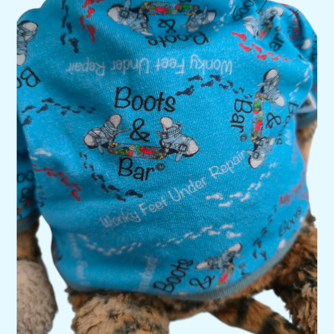 Clubfoot Teddy T-shirt in my signature fabric