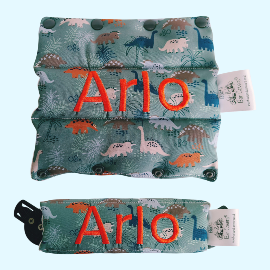 Dusky Dinosaur soft shell fabric