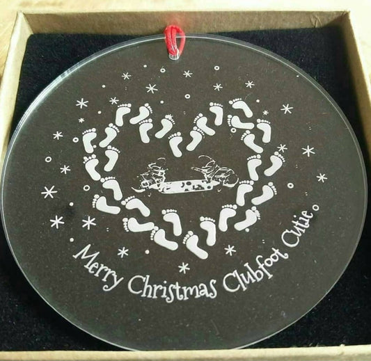 Christmas Clubfoot decoration Merry Christmas Clubfoot Cutie