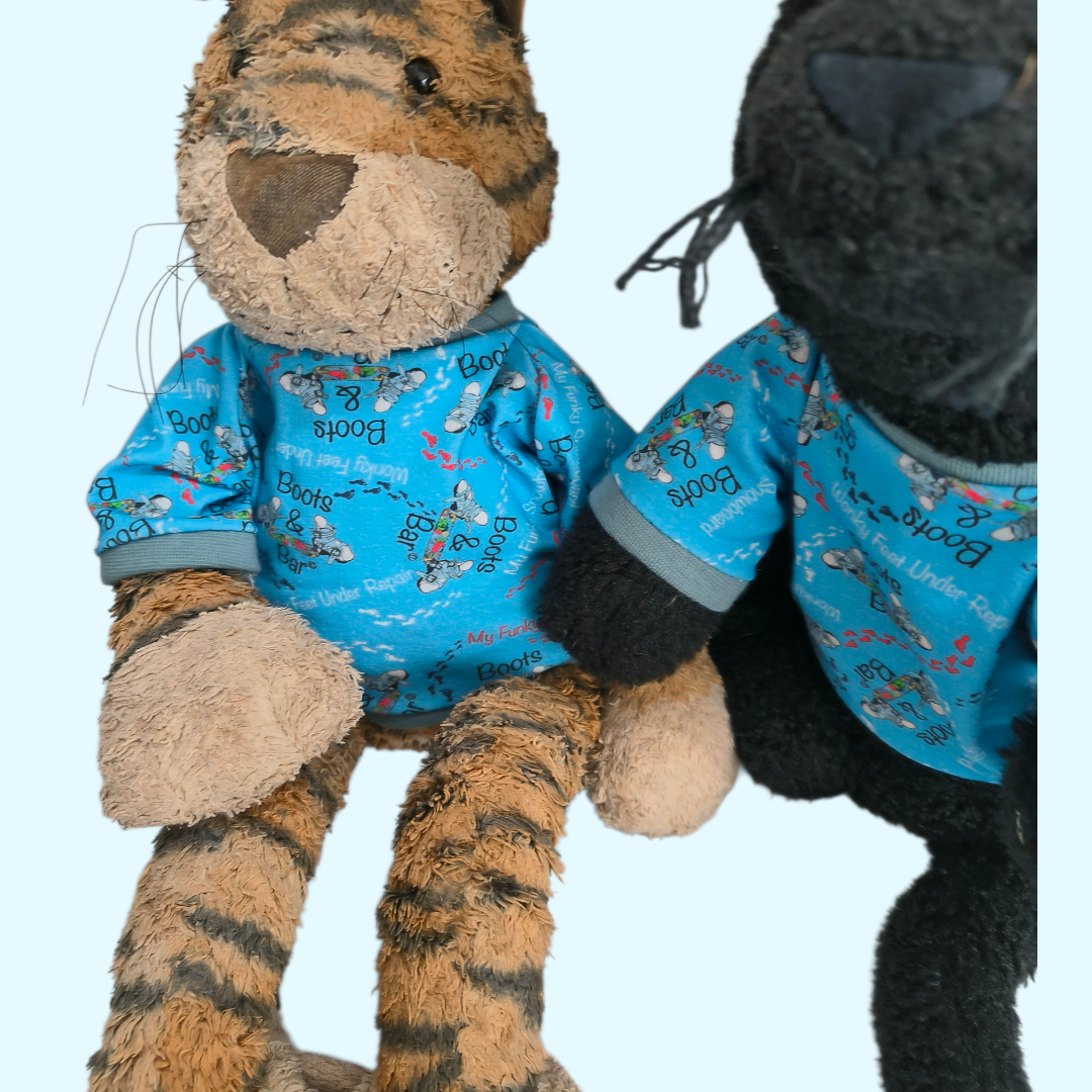 Clubfoot Teddy T-shirt in my signature fabric