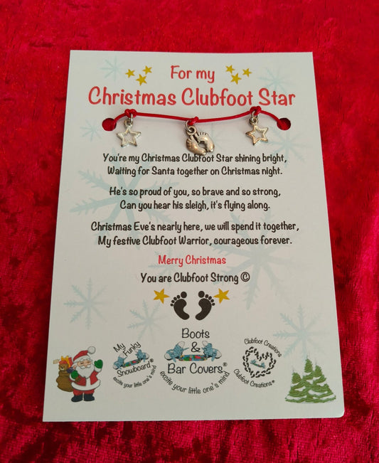 Christmas Clubfoot Bracelet & Keepsake