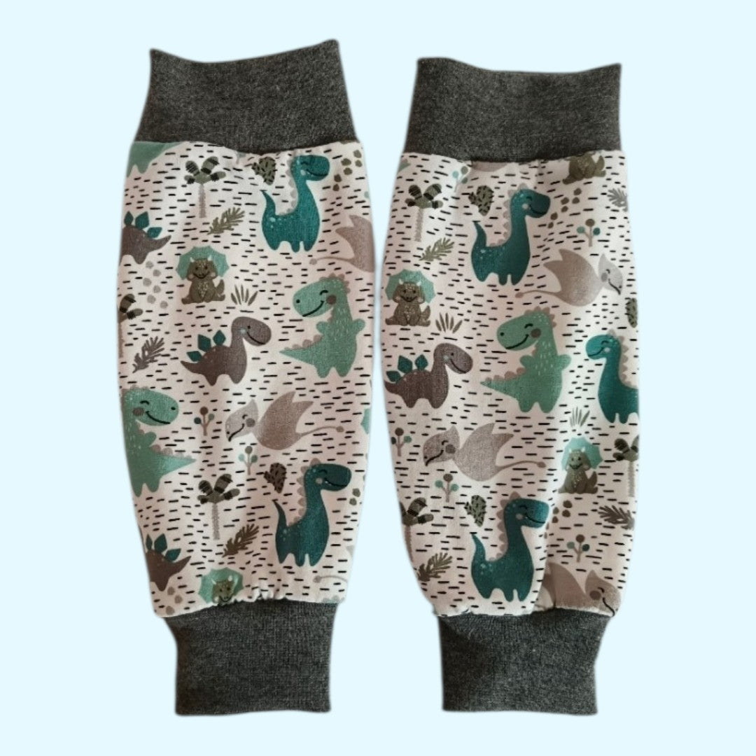 Cast Cover Leg Warmers - Dinos green grey